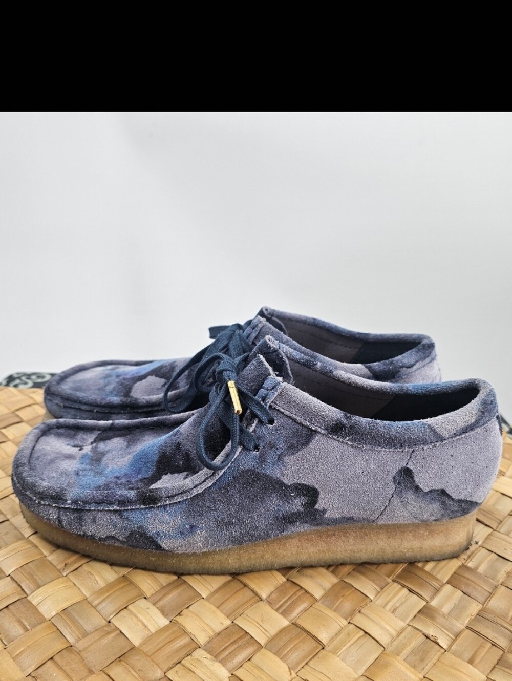 Clark's Camo Wallabee Moccasin Size 9